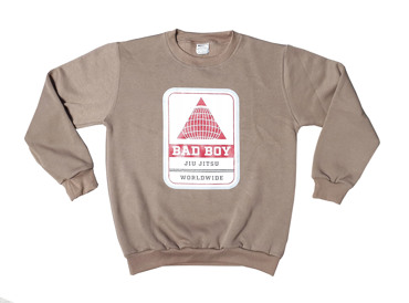 BAD BOY jiu jitsu worldwide crewneck-brown
